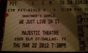 Shatern show ticket